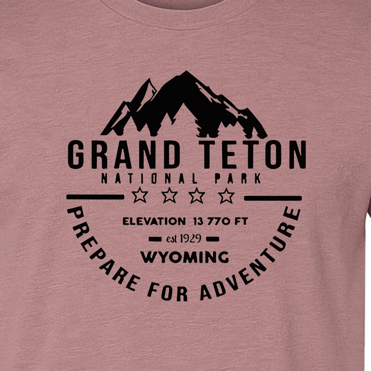 Grand Teton National Park T-Shirt, Wyoming Mountain Hiking Adventure Graphic for Campers and Travelers