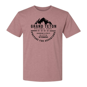 Grand Teton National Park T-Shirt, Wyoming Mountain Hiking Adventure Graphic for Campers and Travelers