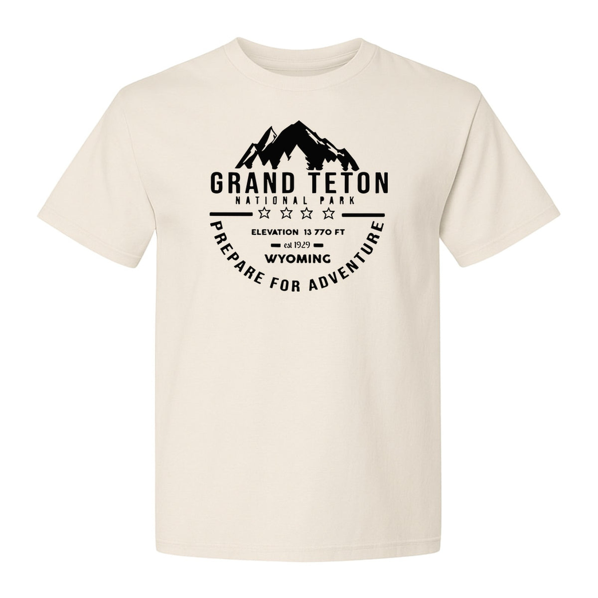 Grand Teton National Park T-Shirt, Wyoming Mountain Hiking Adventure Graphic for Campers and Travelers
