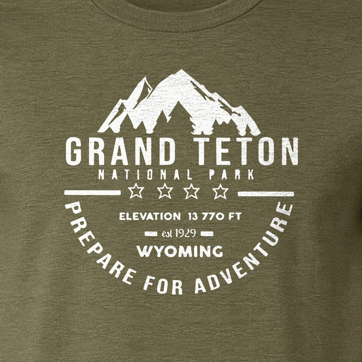 Grand Teton National Park T-Shirt, Wyoming Mountain Hiking Adventure Graphic for Campers and Travelers