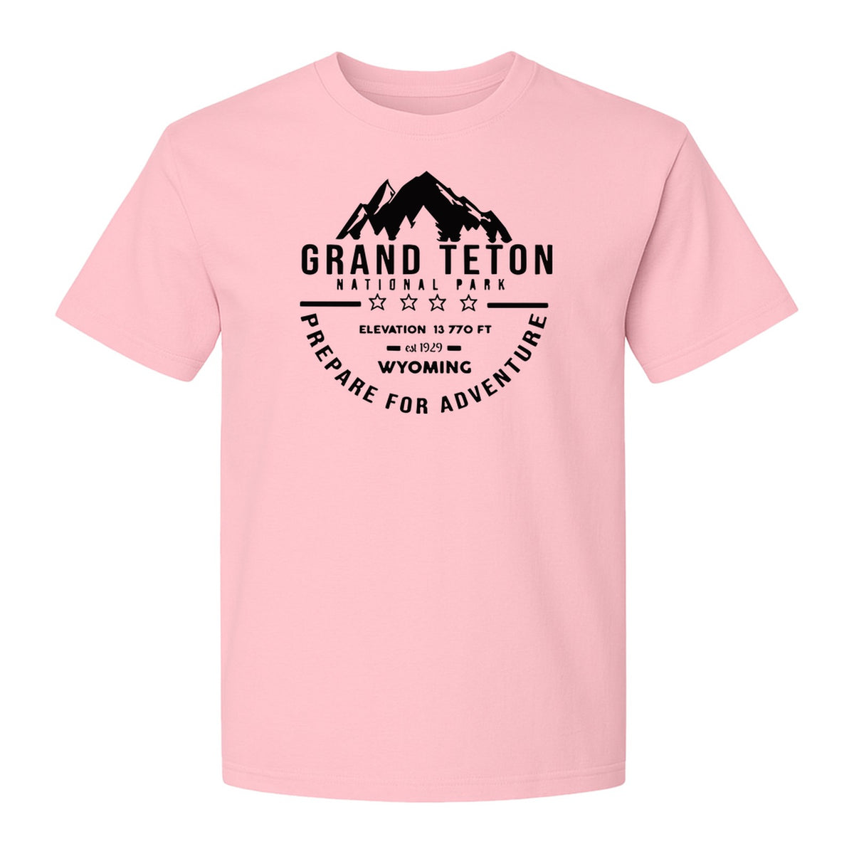 Grand Teton National Park T-Shirt, Wyoming Mountain Hiking Adventure Graphic for Campers and Travelers