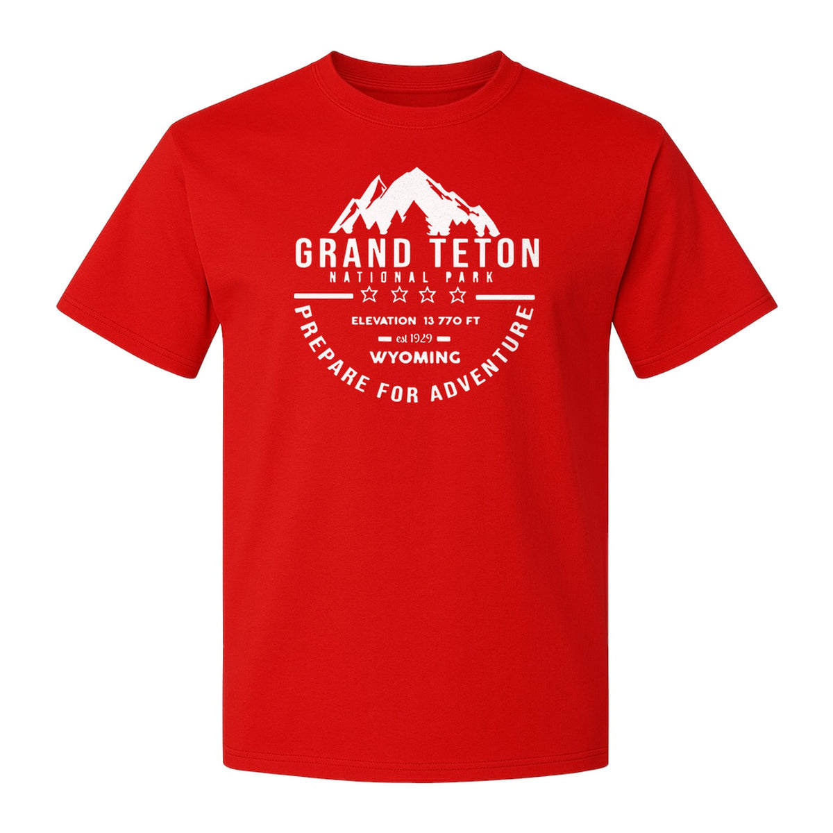 Grand Teton National Park T-Shirt, Wyoming Mountain Hiking Adventure Graphic for Campers and Travelers