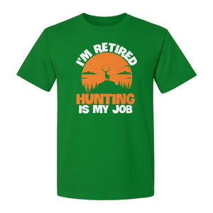 Hunting Retirement T-Shirt with Distressed Deer Graphic, Outdoor Gift for Retired Dads and Grandpas