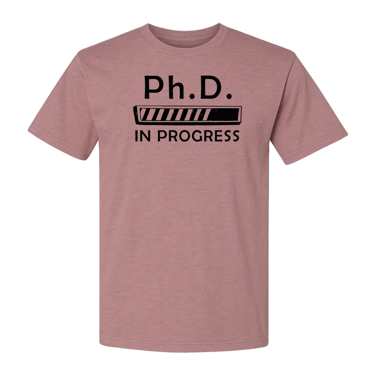 PhD In Progress T-Shirt, Doctoral Student Loading Bar Graphic for Graduation and Dissertation Life