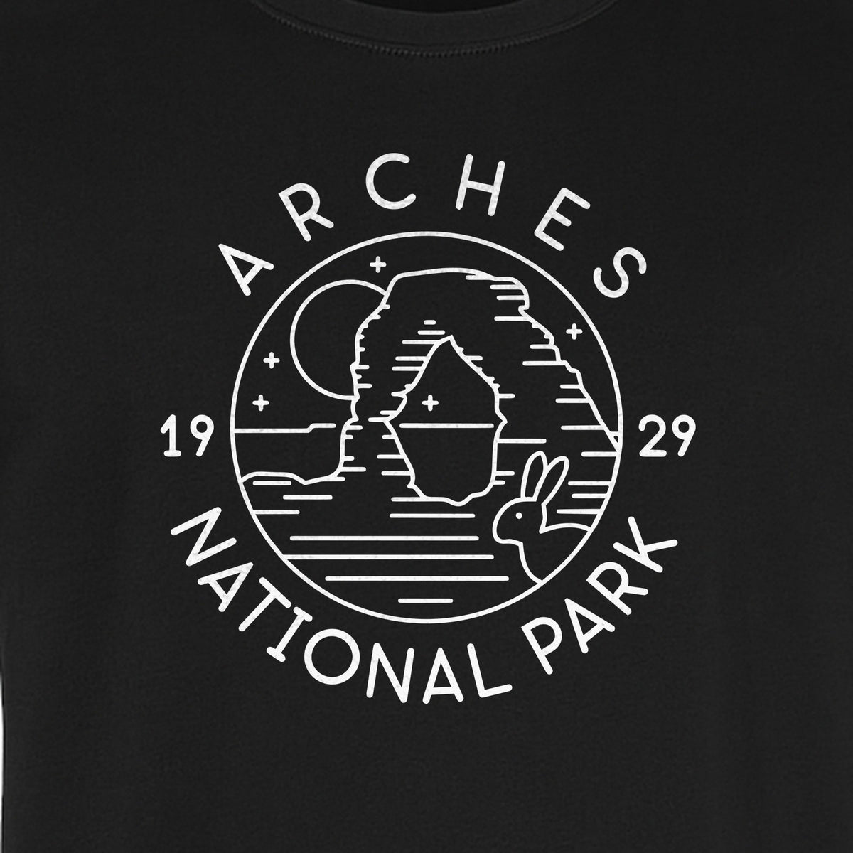 Arches National Park T-Shirt, Desert Landscape Hiking Graphic for Utah Travel and Camping