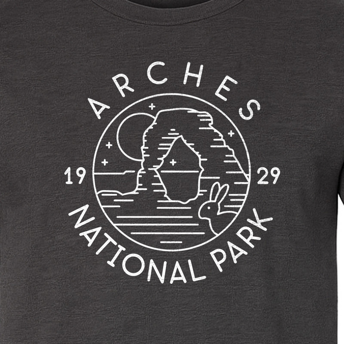 Arches National Park T-Shirt, Desert Landscape Hiking Graphic for Utah Travel and Camping