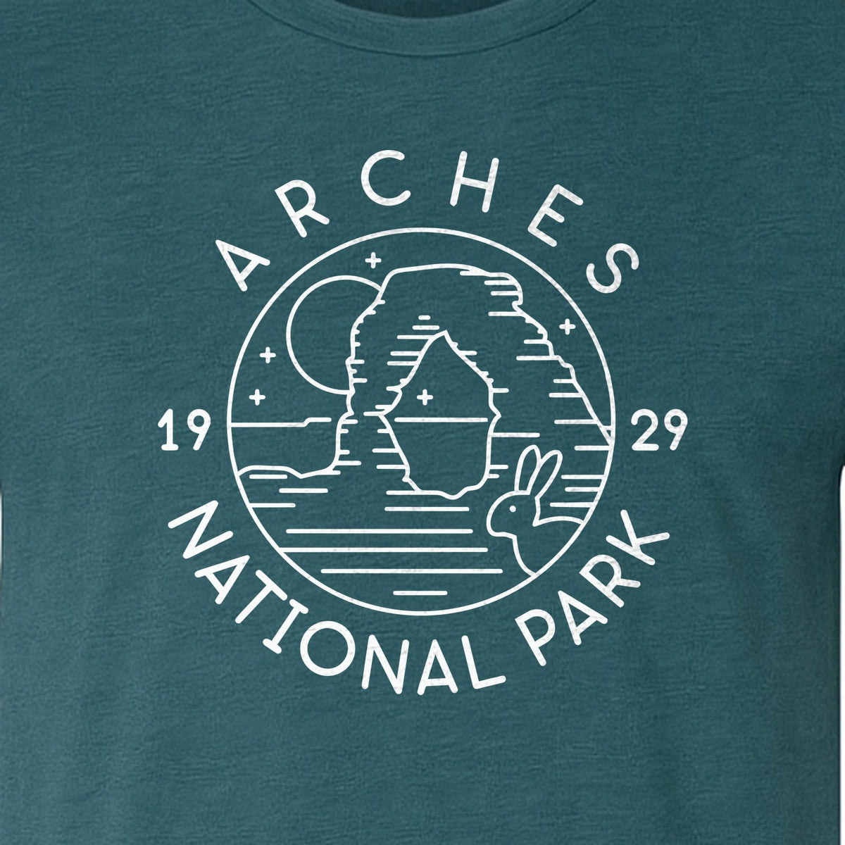 Arches National Park T-Shirt, Desert Landscape Hiking Graphic for Utah Travel and Camping