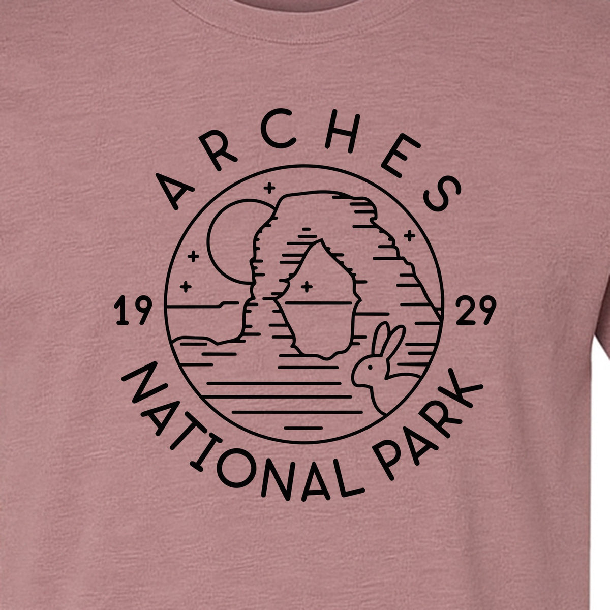 Arches National Park T-Shirt, Desert Landscape Hiking Graphic for Utah Travel and Camping