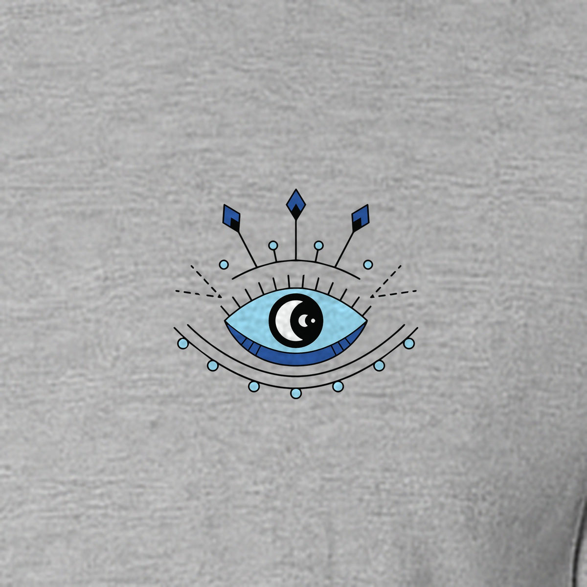 Evil Eye T-Shirt, Minimalist Celestial Pocket Graphic for Mystic Symbol Fans