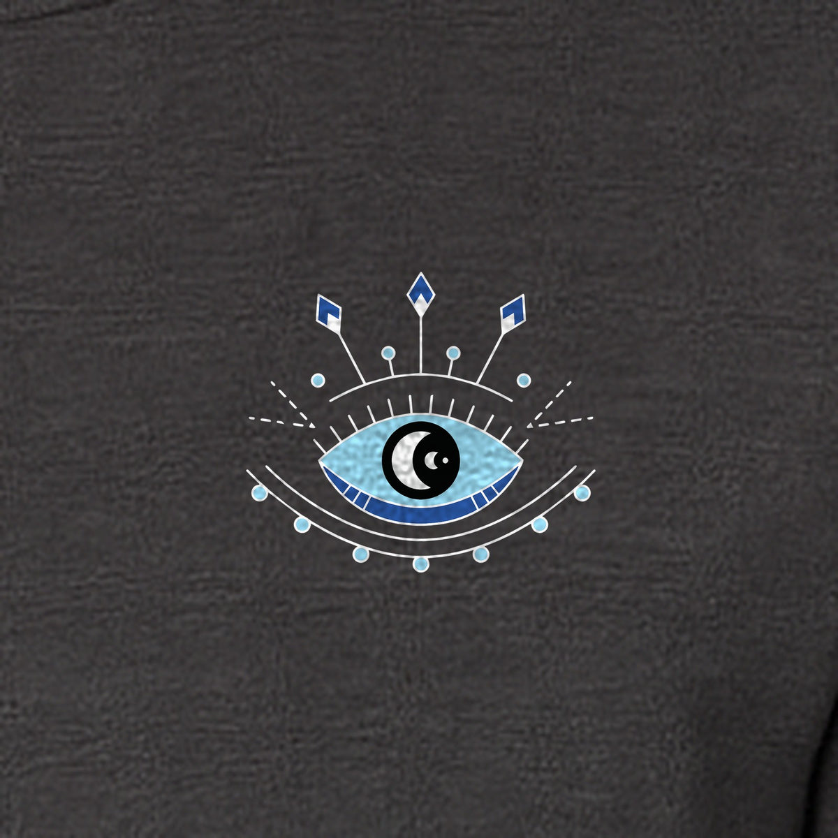 Evil Eye T-Shirt, Minimalist Celestial Pocket Graphic for Mystic Symbol Fans