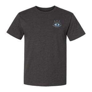 Evil Eye T-Shirt, Minimalist Celestial Pocket Graphic for Mystic Symbol Fans