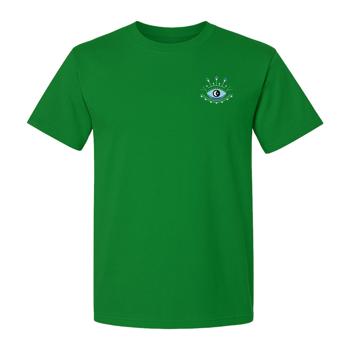 Evil Eye T-Shirt, Minimalist Celestial Pocket Graphic for Mystic Symbol Fans