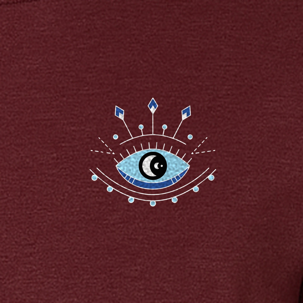 Evil Eye T-Shirt, Minimalist Celestial Pocket Graphic for Mystic Symbol Fans