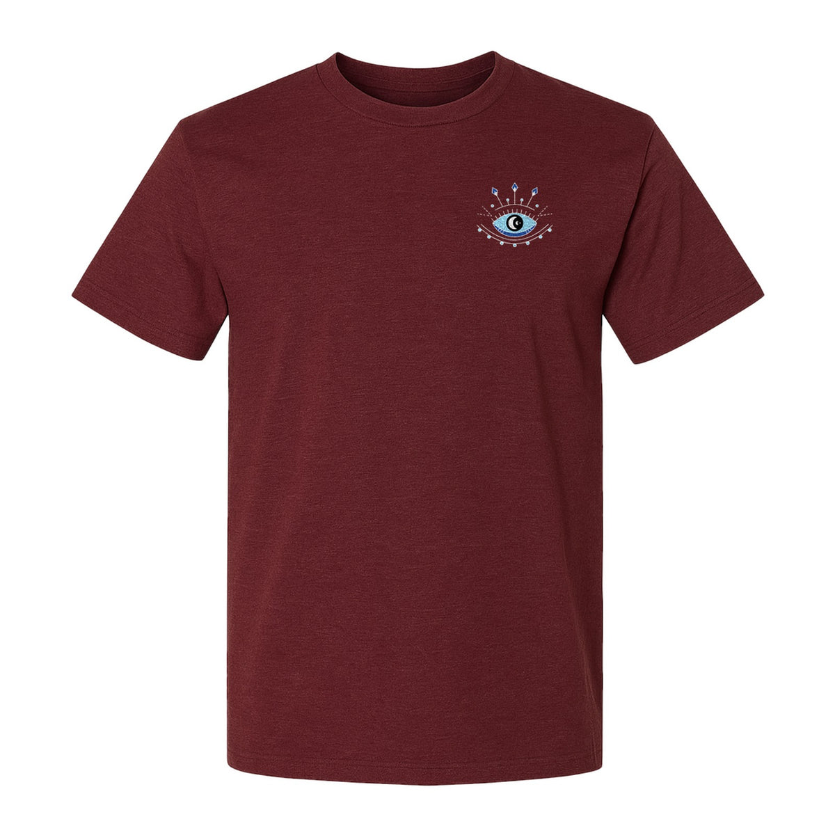 Evil Eye T-Shirt, Minimalist Celestial Pocket Graphic for Mystic Symbol Fans