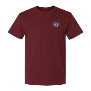 Evil Eye T-Shirt, Minimalist Celestial Pocket Graphic for Mystic Symbol Fans