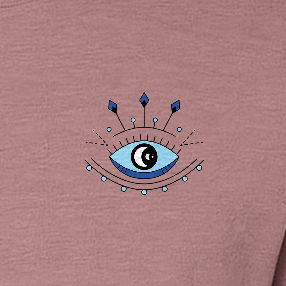 Evil Eye T-Shirt, Minimalist Celestial Pocket Graphic for Mystic Symbol Fans