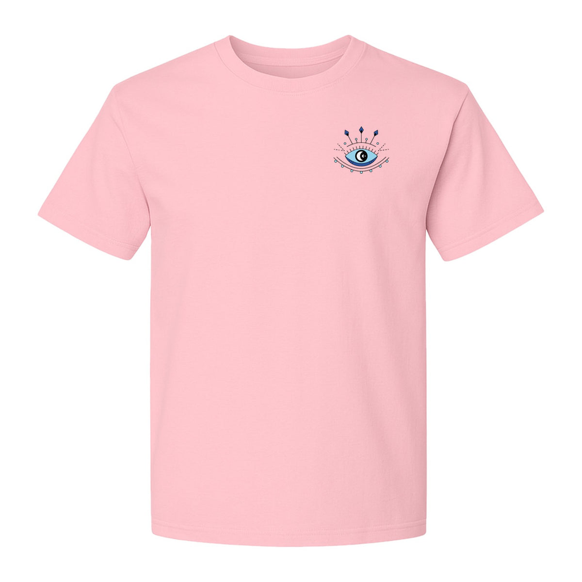 Evil Eye T-Shirt, Minimalist Celestial Pocket Graphic for Mystic Symbol Fans