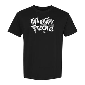 Pharmacy Tech T-Shirt, Halloween Spooky Medical Worker Design for Healthcare Coworkers