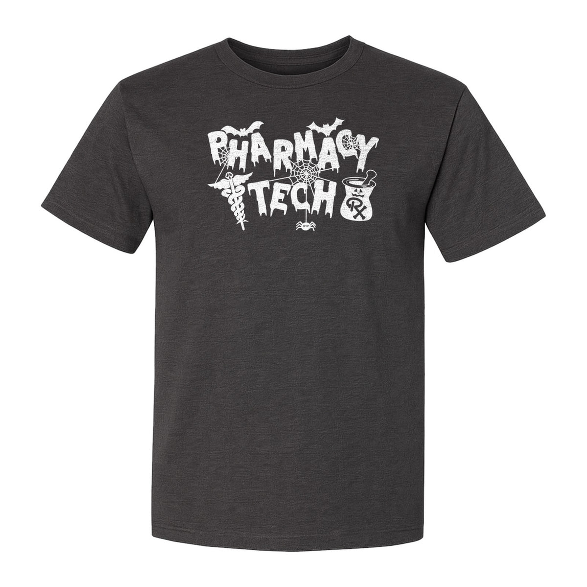 Pharmacy Tech T-Shirt, Halloween Spooky Medical Worker Design for Healthcare Coworkers