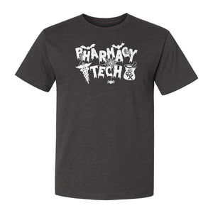 Pharmacy Tech T-Shirt, Halloween Spooky Medical Worker Design for Healthcare Coworkers
