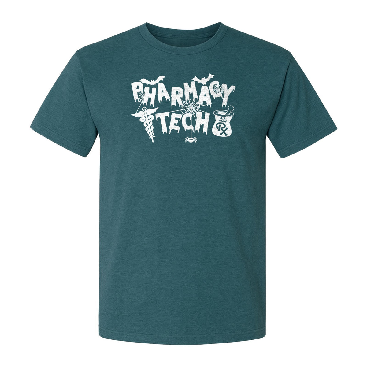 Pharmacy Tech T-Shirt, Halloween Spooky Medical Worker Design for Healthcare Coworkers