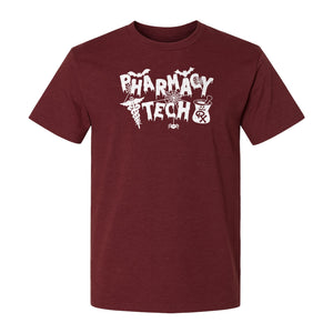 Pharmacy Tech T-Shirt, Halloween Spooky Medical Worker Design for Healthcare Coworkers