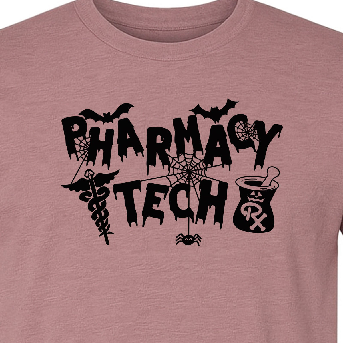 Pharmacy Tech T-Shirt, Halloween Spooky Medical Worker Design for Healthcare Coworkers