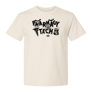 Pharmacy Tech T-Shirt, Halloween Spooky Medical Worker Design for Healthcare Coworkers