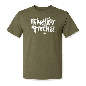 Pharmacy Tech T-Shirt, Halloween Spooky Medical Worker Design for Healthcare Coworkers