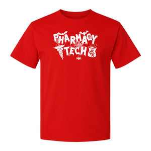 Pharmacy Tech T-Shirt, Halloween Spooky Medical Worker Design for Healthcare Coworkers