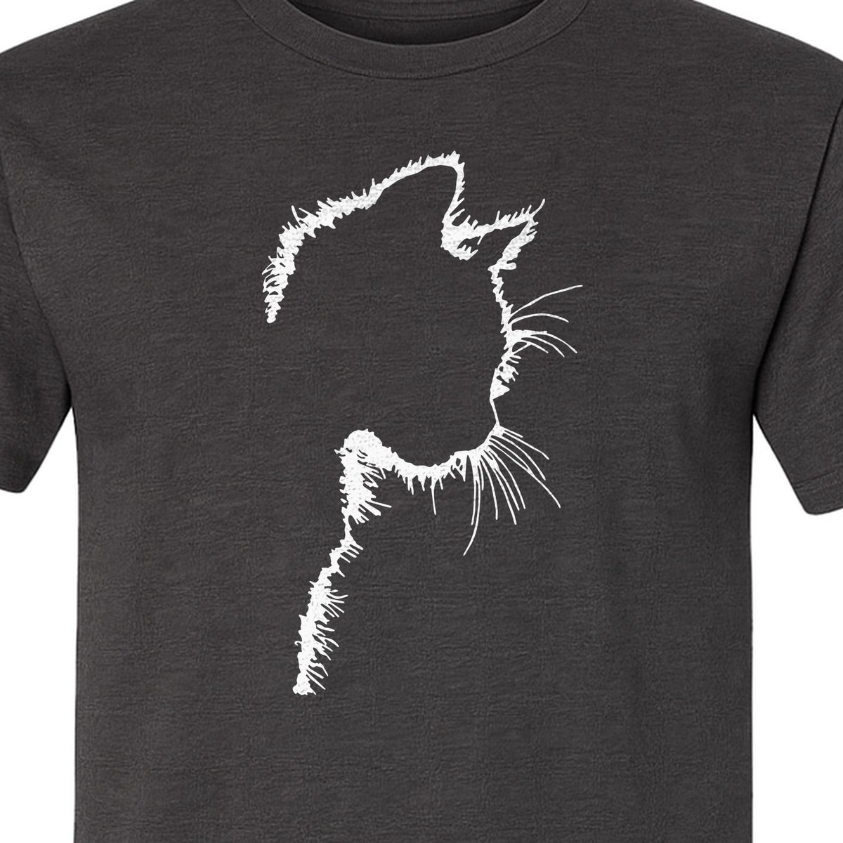 Cat Silhouette T-Shirt, Funny Feline Outline Design for Kitty Lovers and Pet Parents