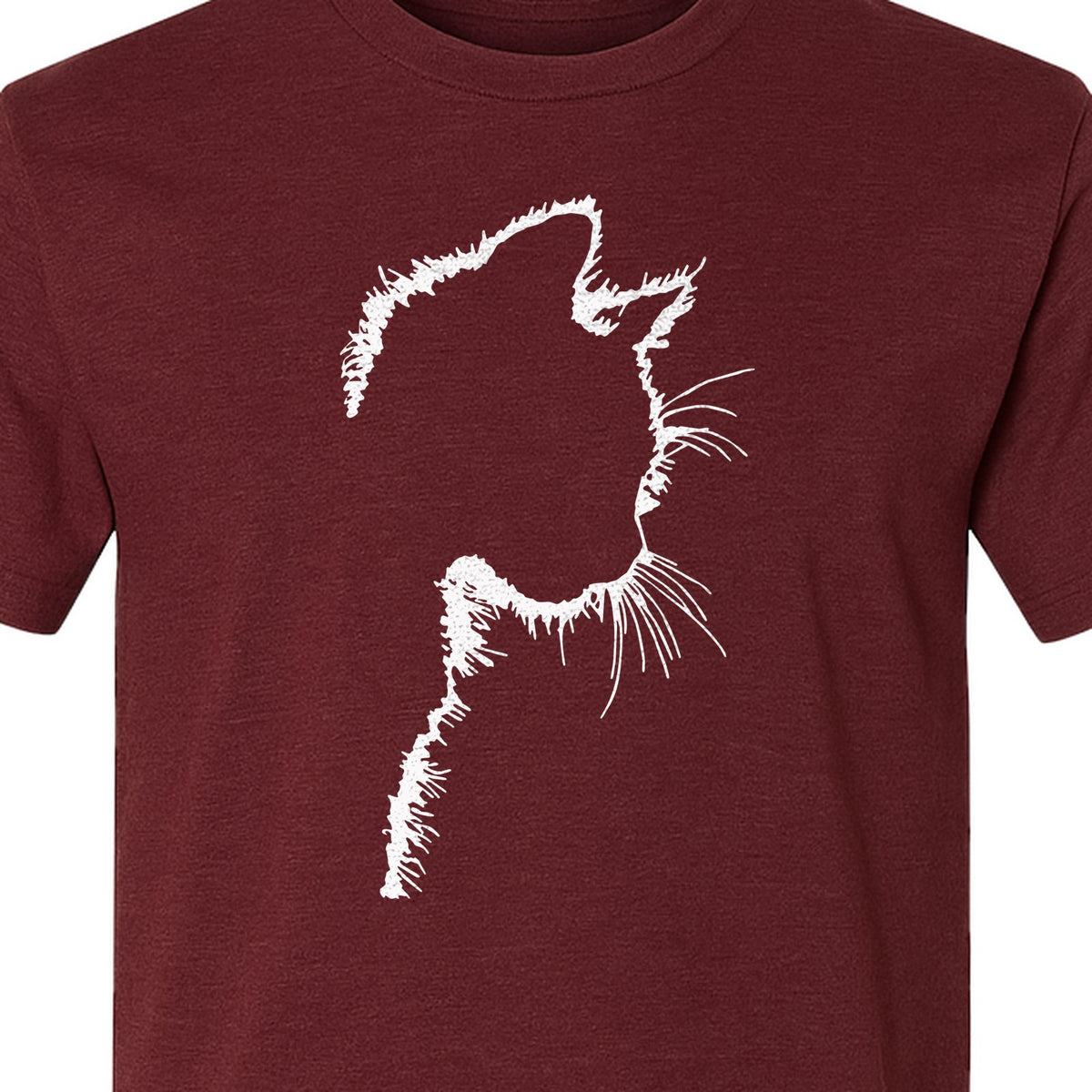 Cat Silhouette T-Shirt, Funny Feline Outline Design for Kitty Lovers and Pet Parents