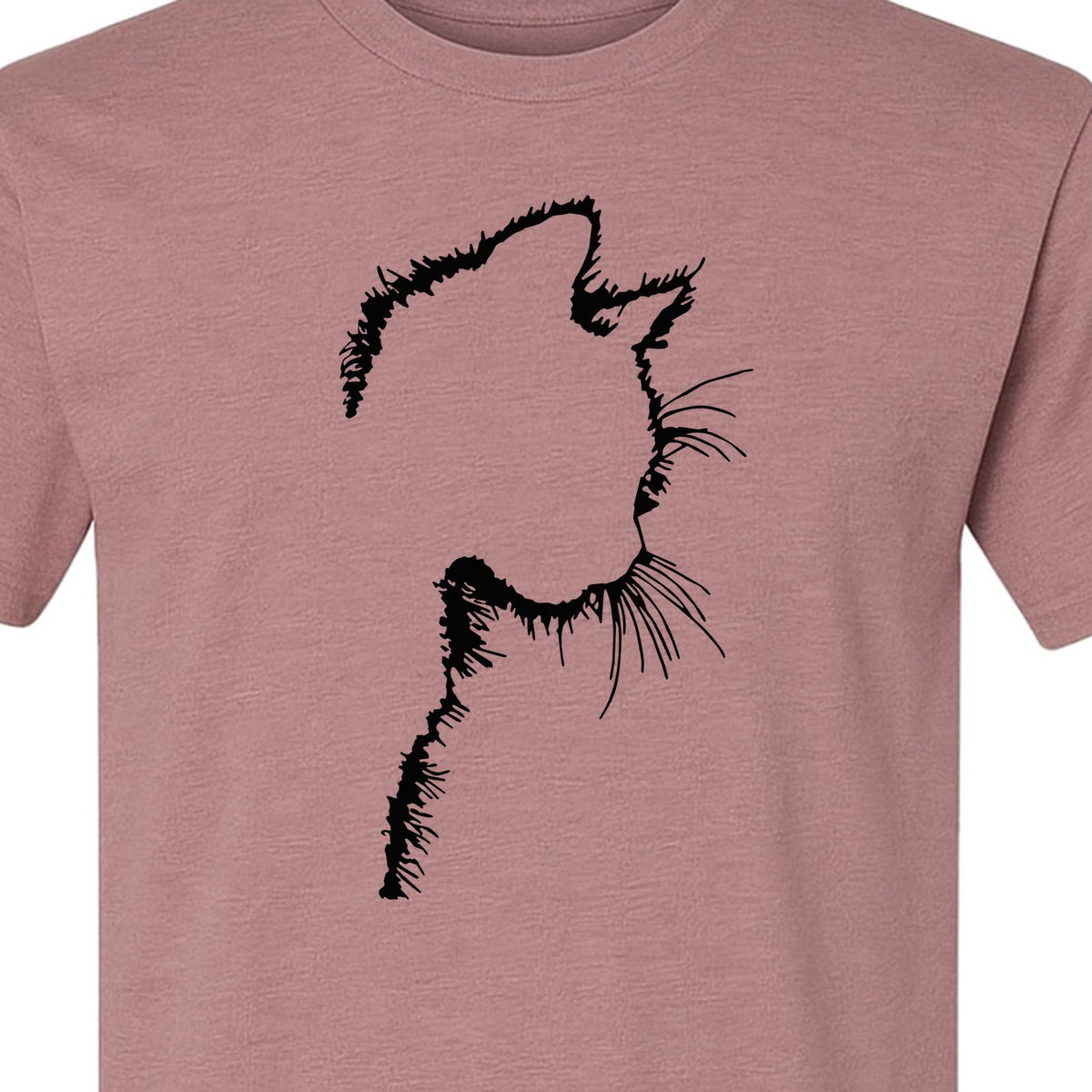 Cat Silhouette T-Shirt, Funny Feline Outline Design for Kitty Lovers and Pet Parents