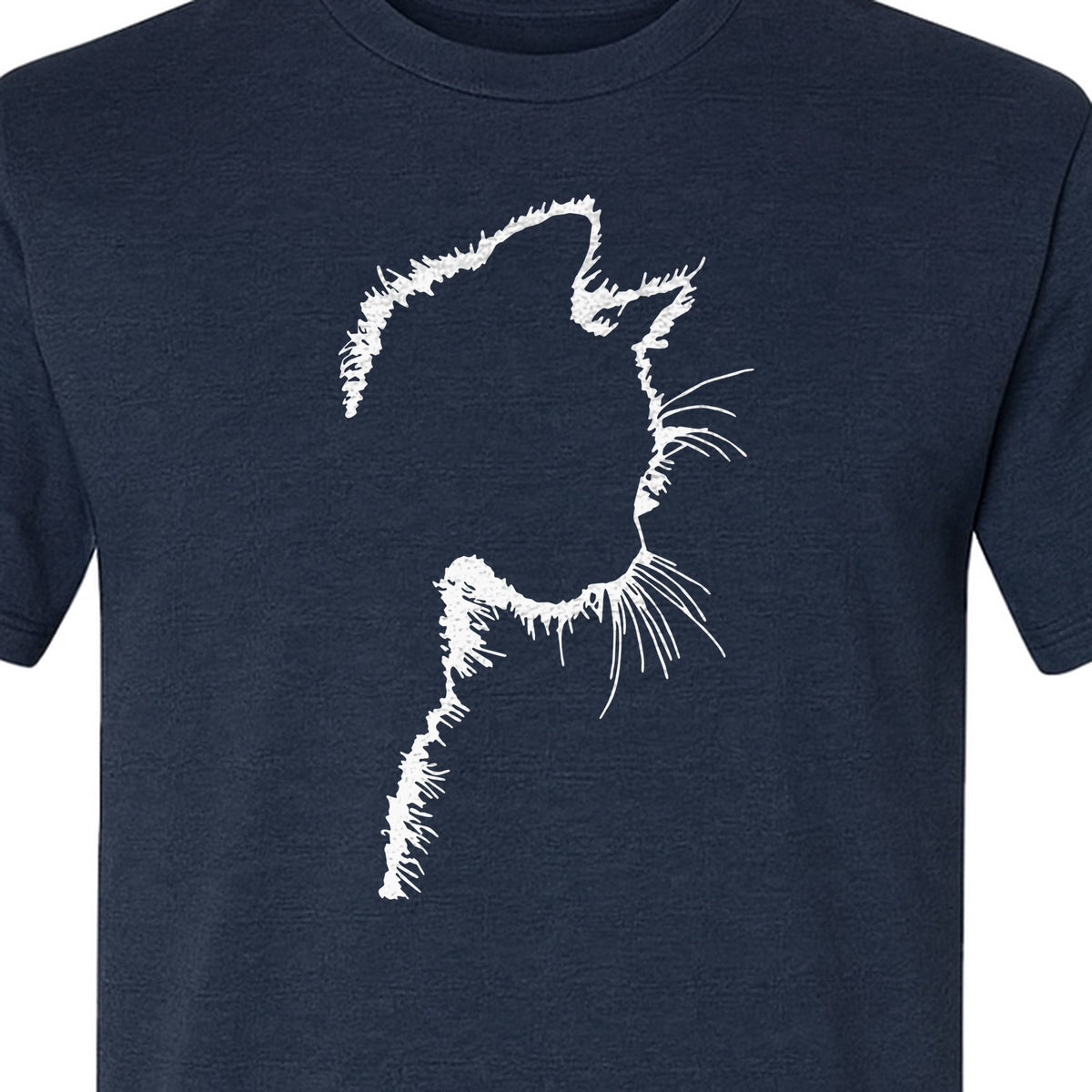Cat Silhouette T-Shirt, Funny Feline Outline Design for Kitty Lovers and Pet Parents