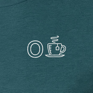 Occupational Therapist T-Shirt, Small Chest O and Coffee Cup Graphic for OT Professionals