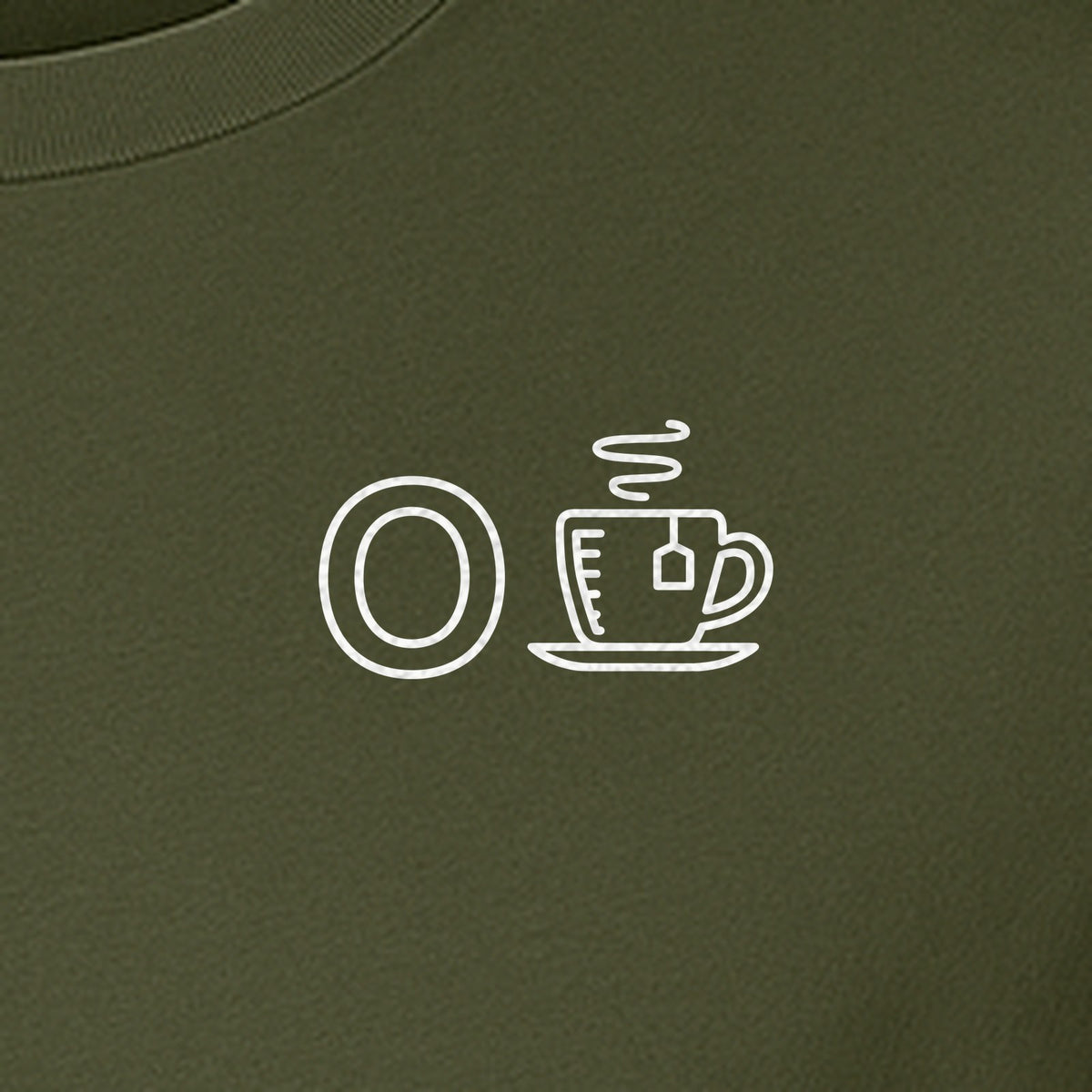 Occupational Therapist T-Shirt, Small Chest O and Coffee Cup Graphic for OT Professionals