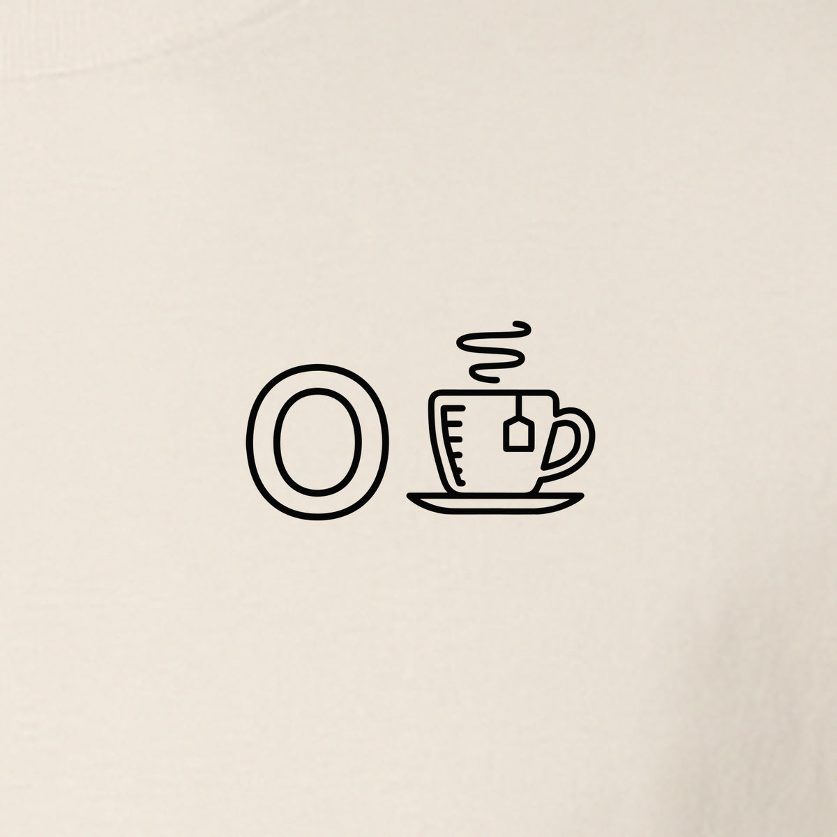 Occupational Therapist T-Shirt, Small Chest O and Coffee Cup Graphic for OT Professionals
