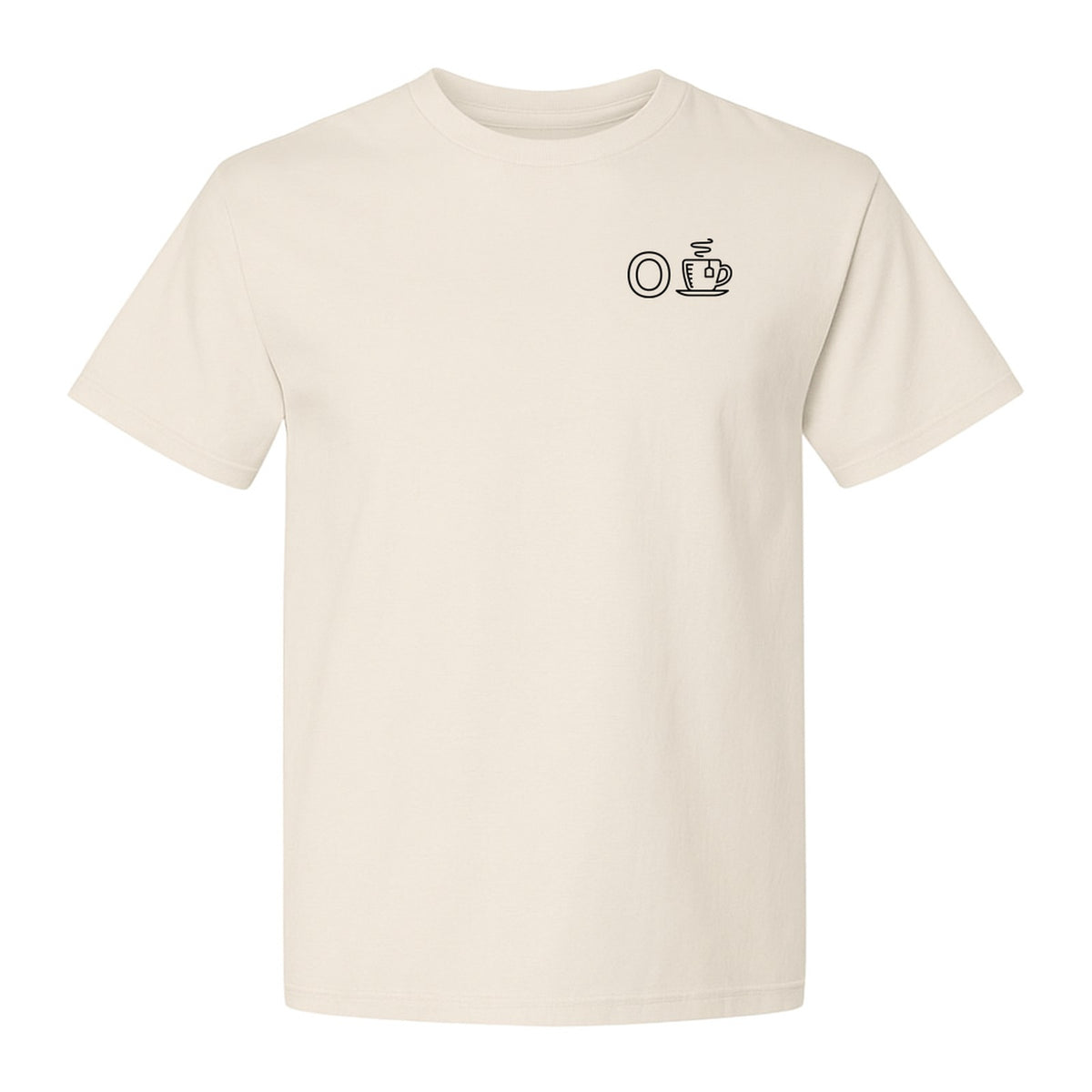 Occupational Therapist T-Shirt, Small Chest O and Coffee Cup Graphic for OT Professionals