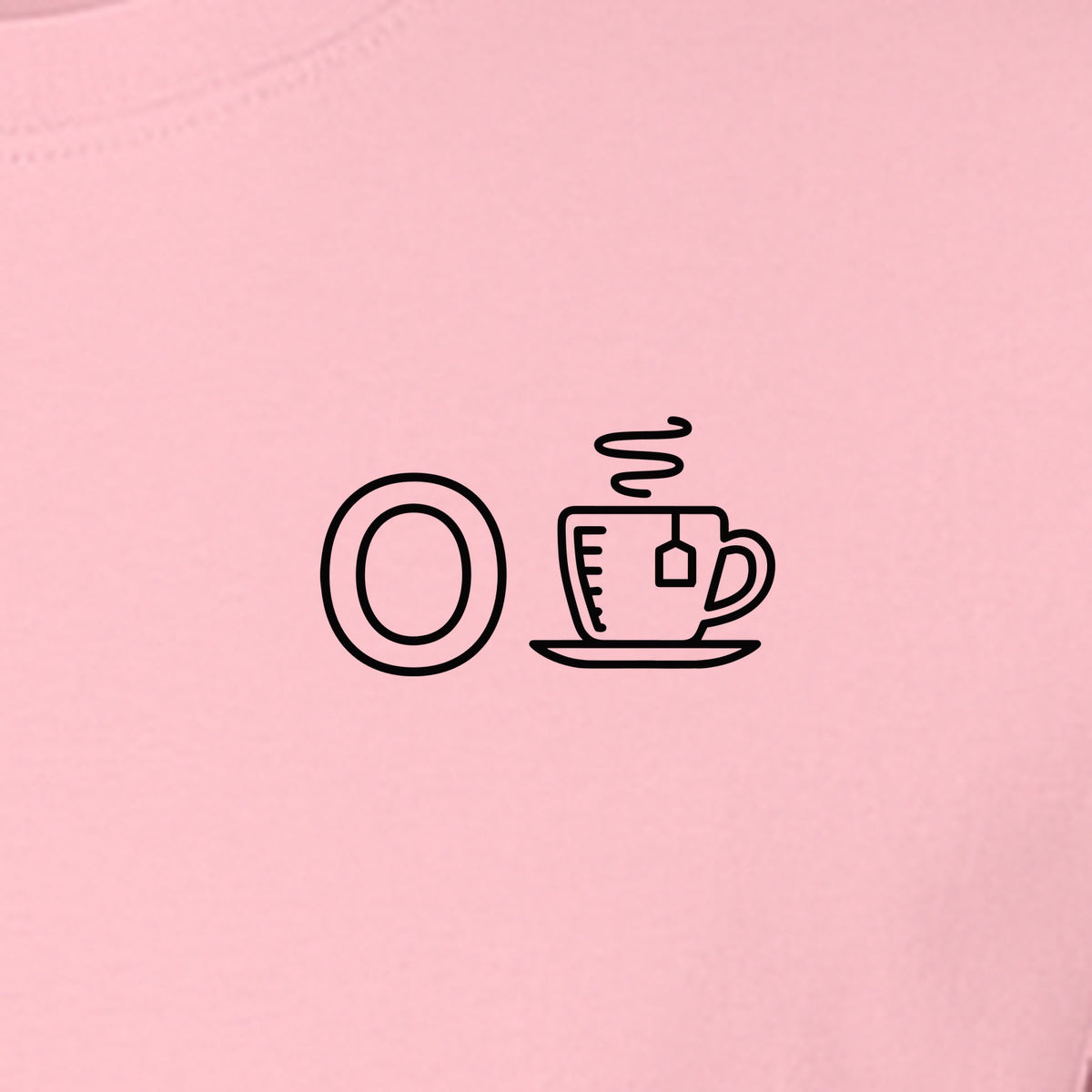 Occupational Therapist T-Shirt, Small Chest O and Coffee Cup Graphic for OT Professionals