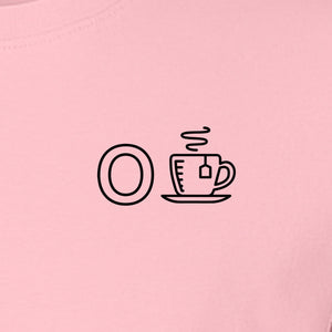 Occupational Therapist T-Shirt, Small Chest O and Coffee Cup Graphic for OT Professionals