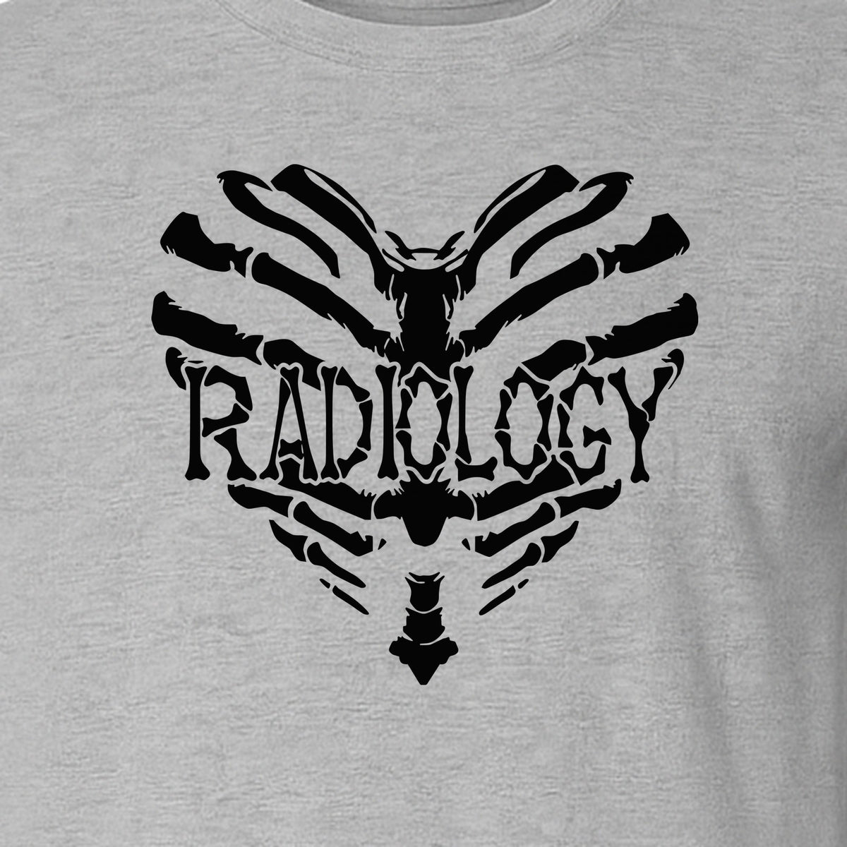 Radiology Tech T-Shirt, Skeletal Heart X-Ray Design for Medical Imaging Professionals