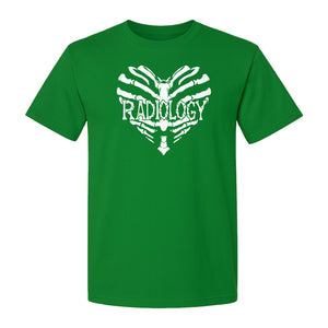 Radiology Tech T-Shirt, Skeletal Heart X-Ray Design for Medical Imaging Professionals