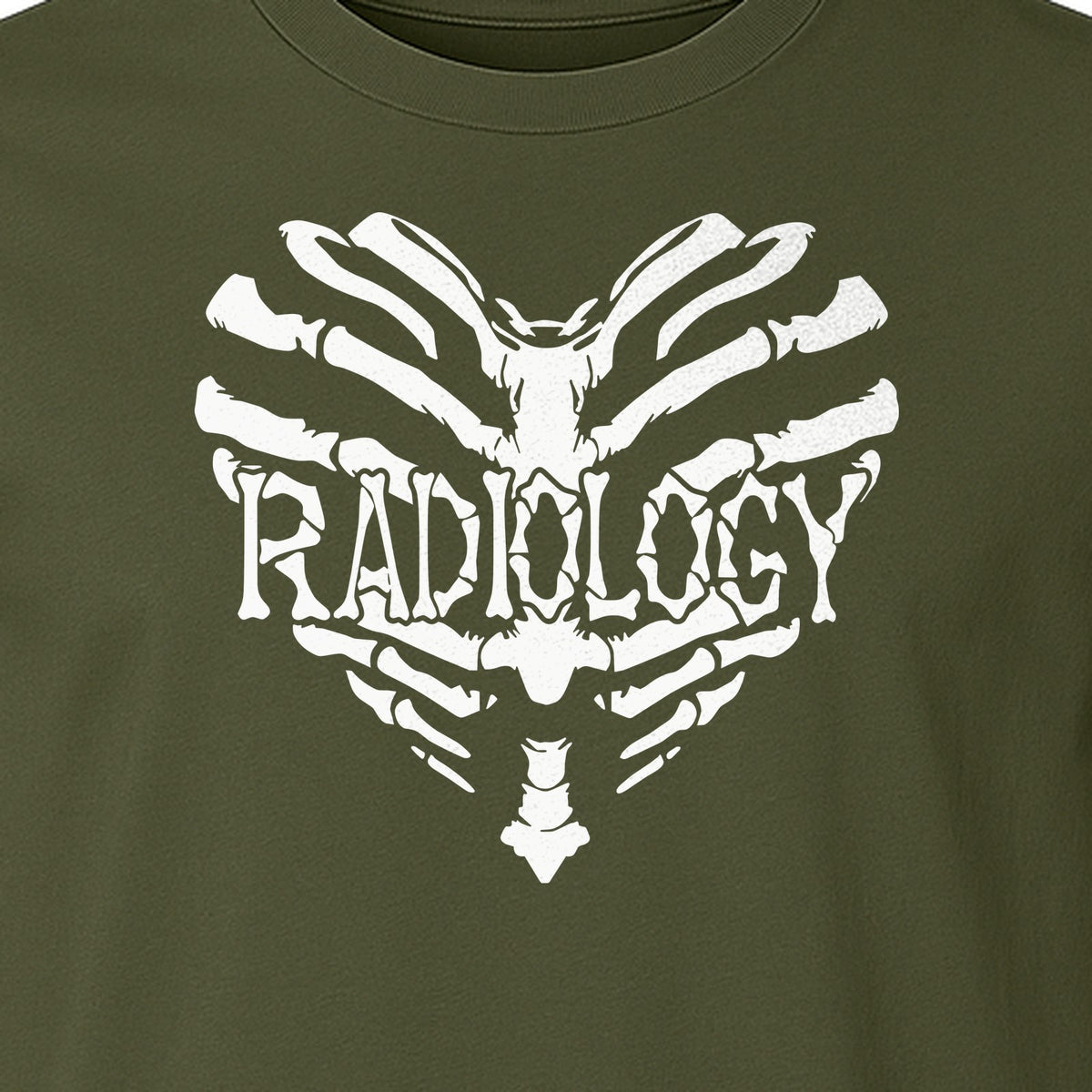 Radiology Tech T-Shirt, Skeletal Heart X-Ray Design for Medical Imaging Professionals