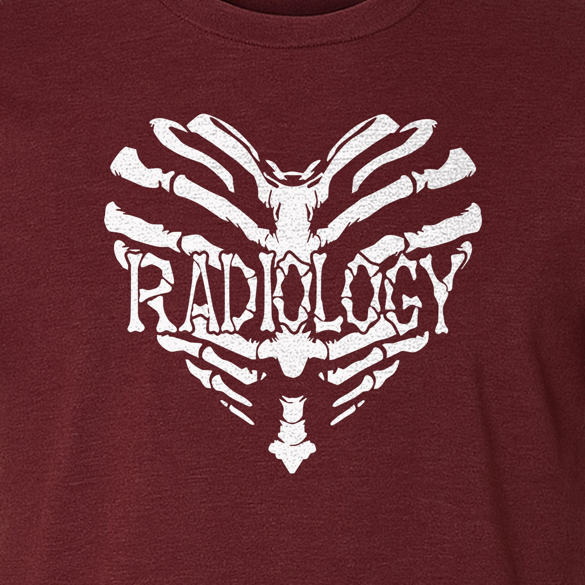 Radiology Tech T-Shirt, Skeletal Heart X-Ray Design for Medical Imaging Professionals