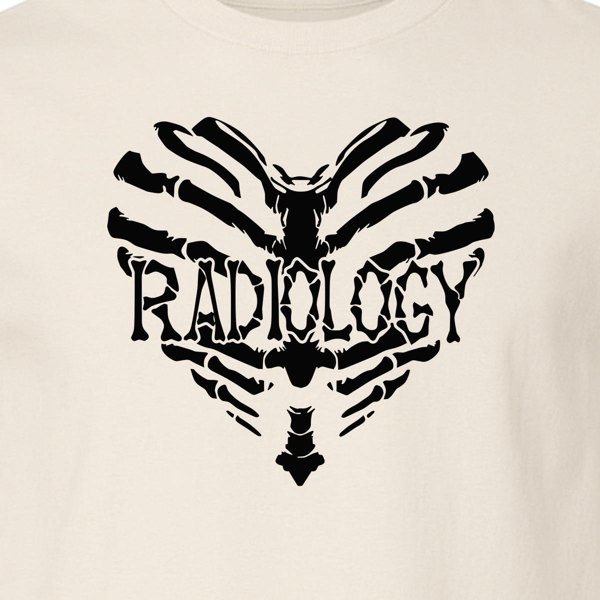Radiology Tech T-Shirt, Skeletal Heart X-Ray Design for Medical Imaging Professionals