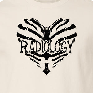 Radiology Tech T-Shirt, Skeletal Heart X-Ray Design for Medical Imaging Professionals