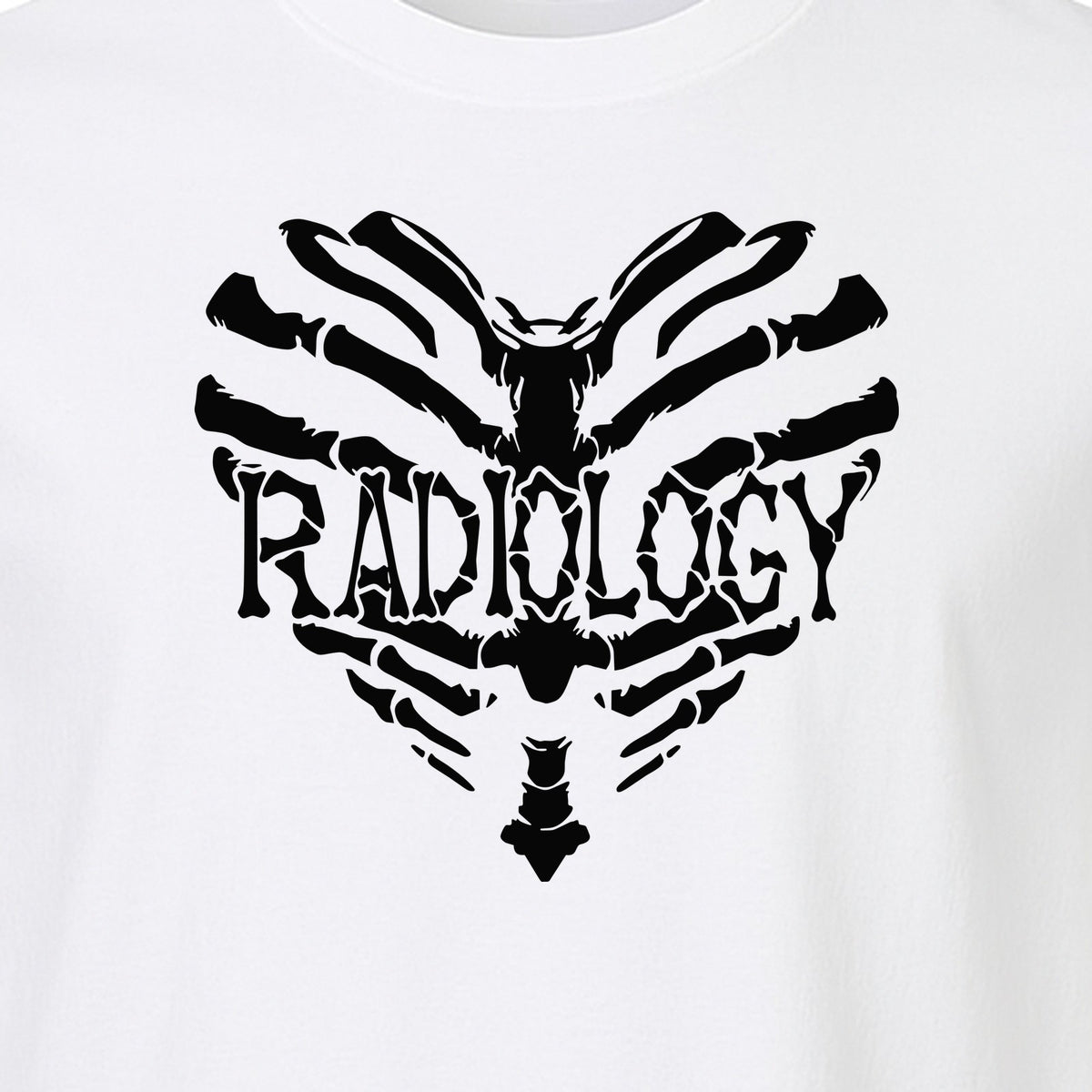 Radiology Tech T-Shirt, Skeletal Heart X-Ray Design for Medical Imaging Professionals