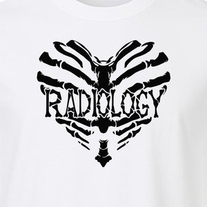 Radiology Tech T-Shirt, Skeletal Heart X-Ray Design for Medical Imaging Professionals
