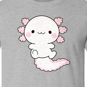 Axolotl T-Shirt, Cute Cartoon Amphibian Graphic for Animal Lovers and Kawaii Fans