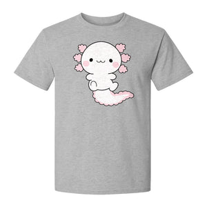 Axolotl T-Shirt, Cute Cartoon Amphibian Graphic for Animal Lovers and Kawaii Fans